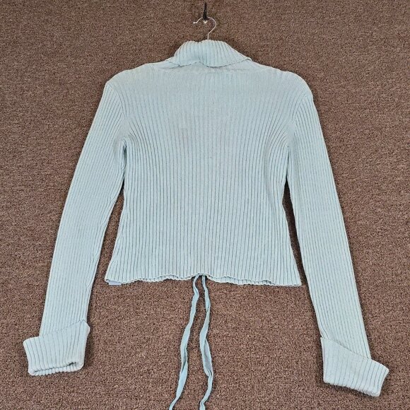 DKNY Jeans  Turtleneck Tie Up Sweater Sz L Pre-owned - Picture 6 of 6